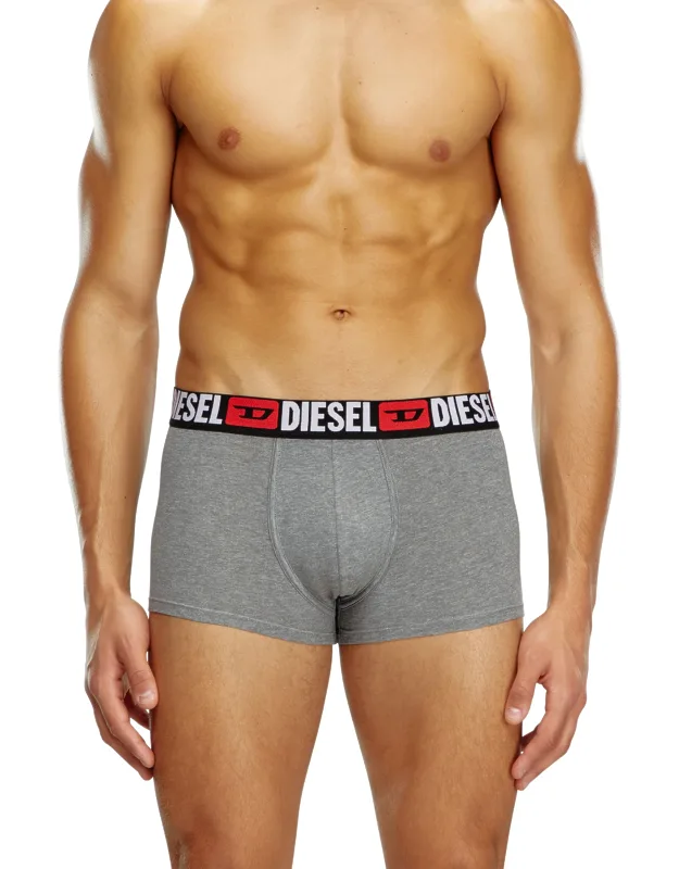 Diesel - Three-pack Of All-over Logo Waist Boxers - Trunks - Multicolor - Three-pack Of Stretch Cotton Boxer Briefs In Assorted Colours - Seamless Back For Enhanced Comfort