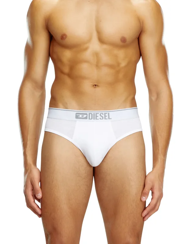 Three-pack Of Plain Logo Briefs - Elasticated Waistband, Stretch Cotton
