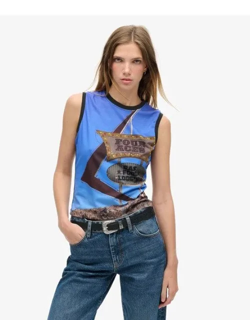Sub Print Vest Top