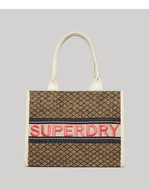 Superdry Luxe Tote Bag With Heavyweight Fabric And Internal Slip Pocket