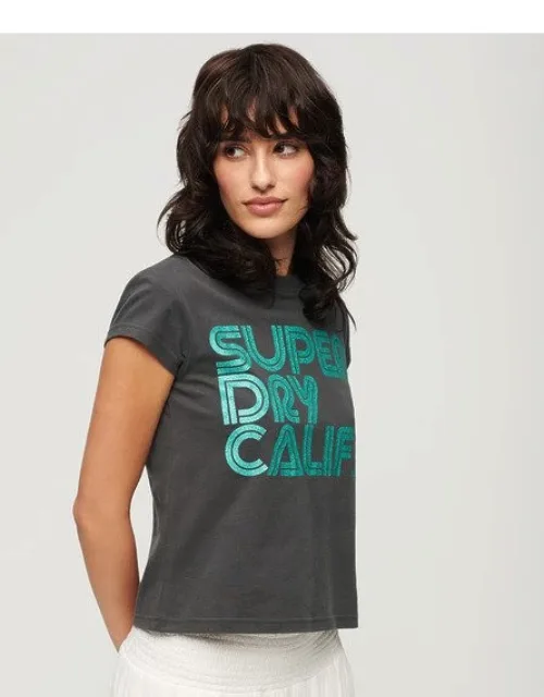 Retro Glitter Logo T-shirt