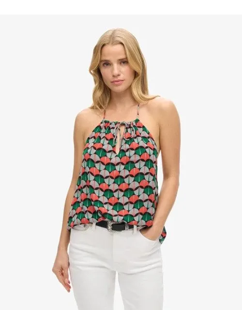 Classic Printed Beach Halter Top