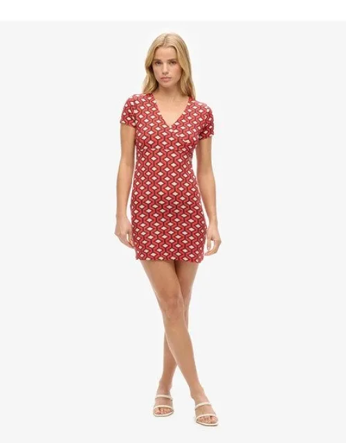 Printed Mini Day Dress