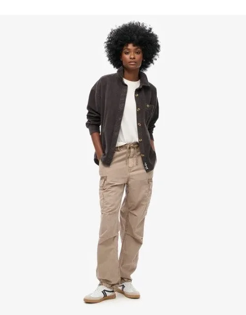 Low Rise Parachute Cargo Pants