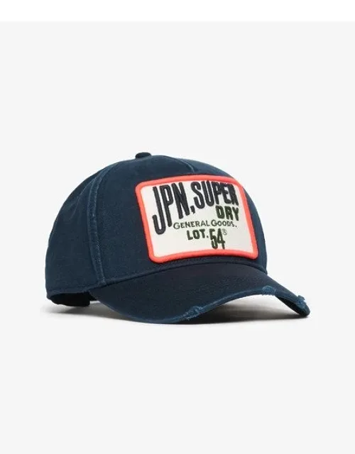 Superdry Graphic Trucker Cap With Six-panel Design And Vintage Finish