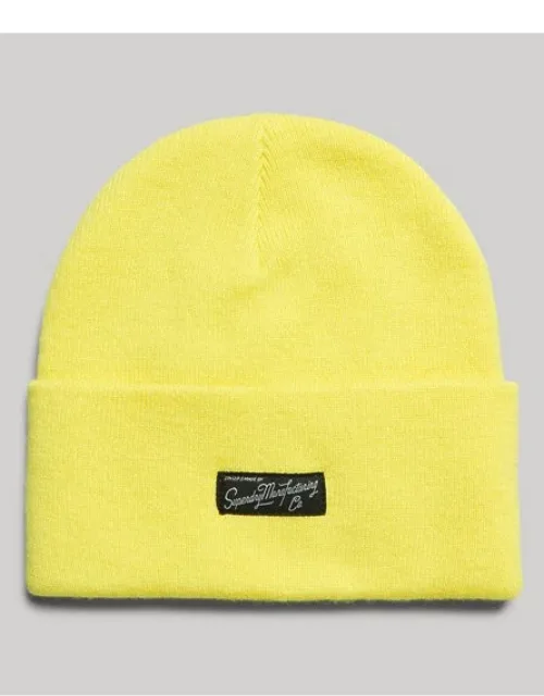 Superdry Essential Logo Beanie With All-over Ribbed Design And Recycled Materials