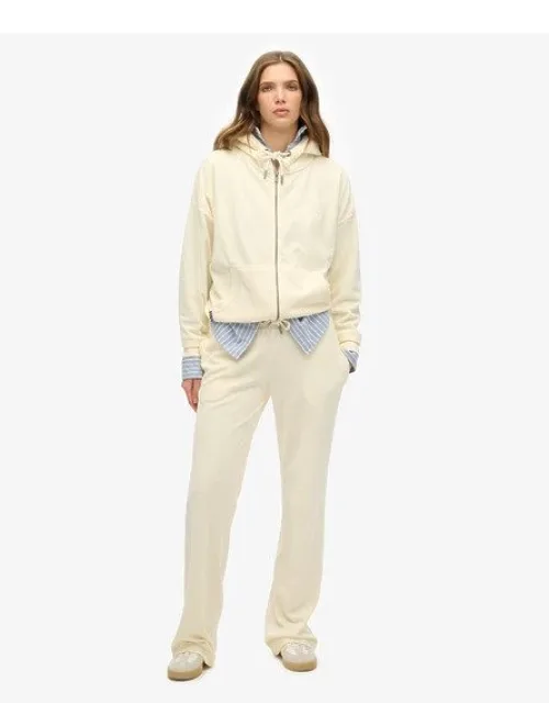 Velour Wide Leg Joggers