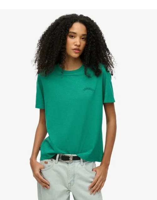 Essential Logo Washed T-shirt - Relaxed Fit, Ribbed Crew Neckline