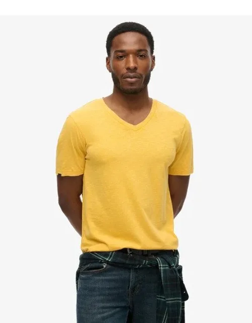 V-neck Slub Short Sleeve T-shirt
