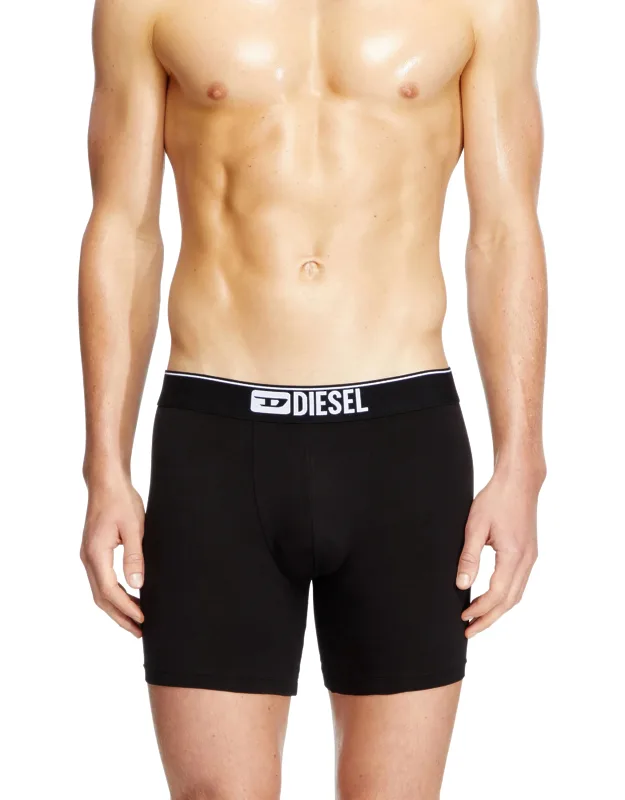 Diesel - Three-pack Stretch Cotton Boxer Briefs - Boxer Briefs - Stretch Cotton, Longer Length
