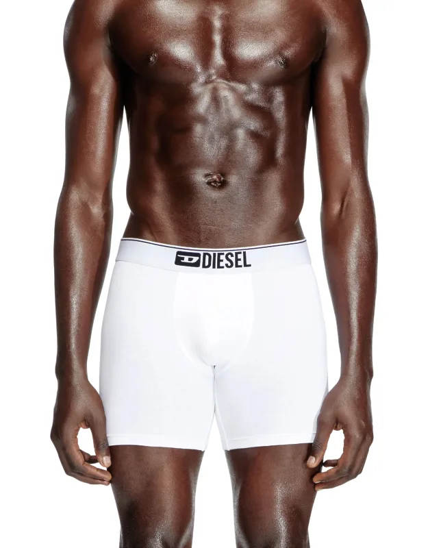 Diesel - Three-pack Stretch Cotton Boxer Briefs - Boxer Briefs - Multicolor - Stretch Cotton, Longer Length