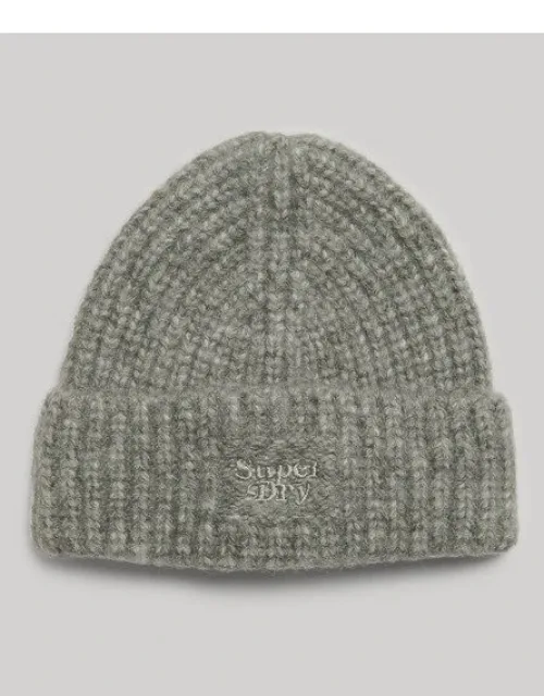 Rib Knit Beanie Hat