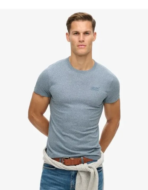 Superdry Organic Cotton Essential Logo T-shirt With Slim Fit And Ribbed Crew Neckline