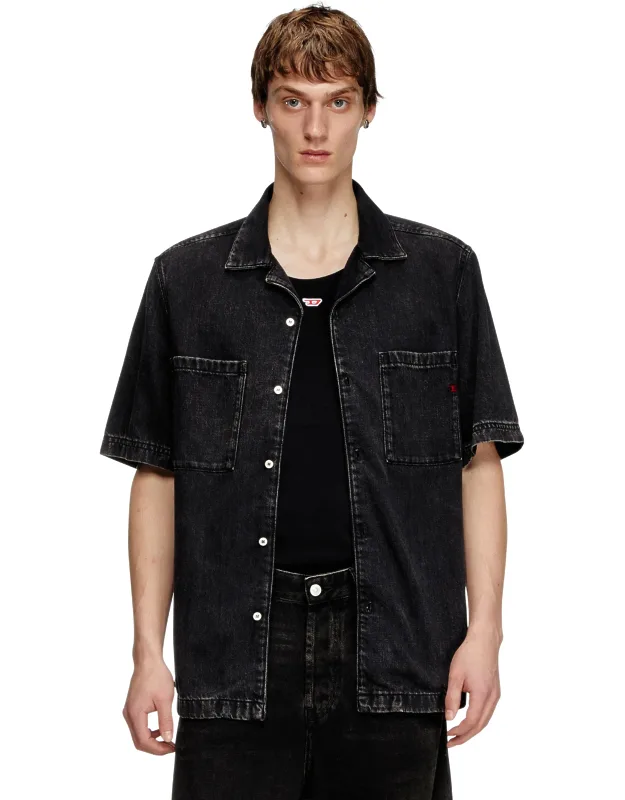 Bowling Shirt In Tencel Denim