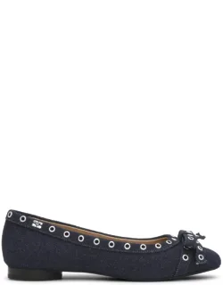 Ballerina Flats Embellished With Silver Studs