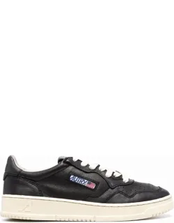 Sneakers With Front Closure And Chunky Rubber Sole