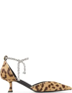 Flat Shoes With Crystal-embellished Ankle Strap