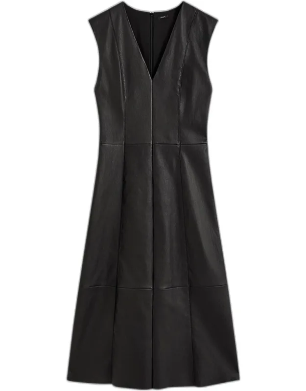 Kosma Stretch Lambskin Leather Dress