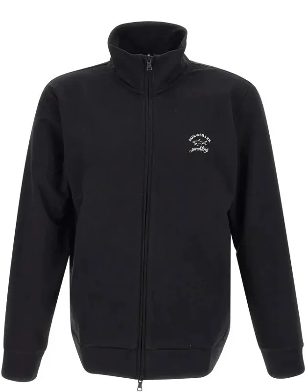 Logo-print Zip-up Cotton Blend Sweatshirt