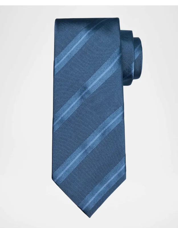 Tonal Stripe Silk Tie