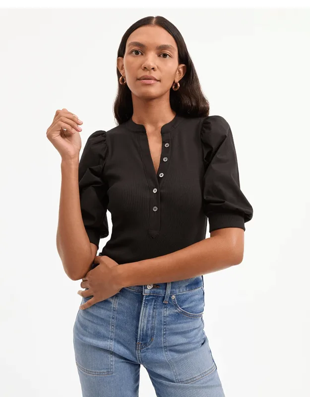 Coralee Puff-sleeve Tee