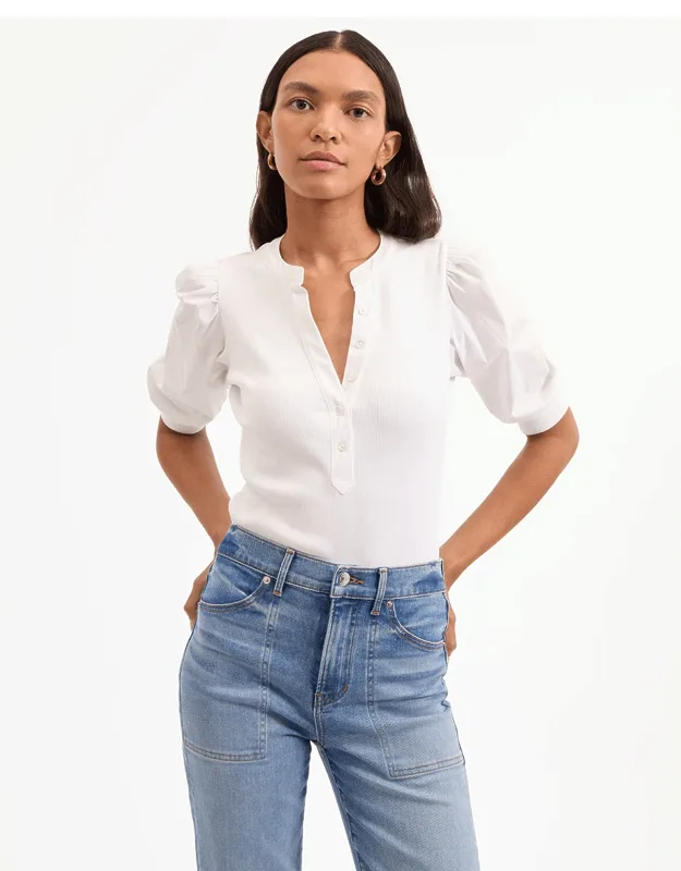 Coralee Puff-sleeve Tee