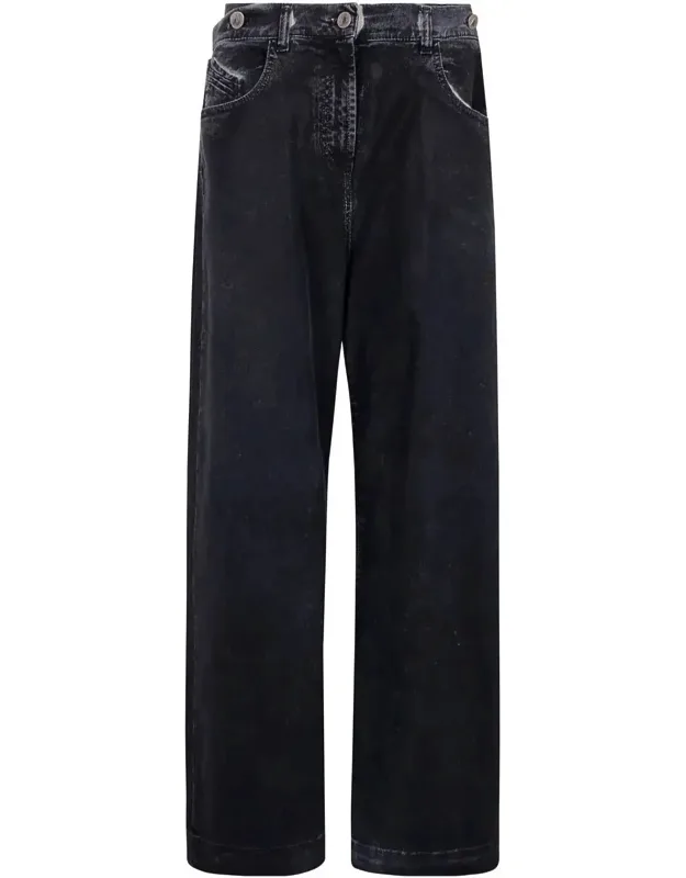 Double-waistband Baggy Jeans