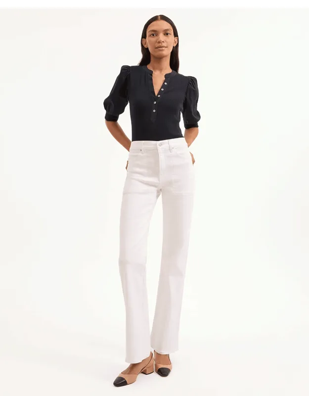 Crosbie Patch-pocket Slim Wide-leg Jeans