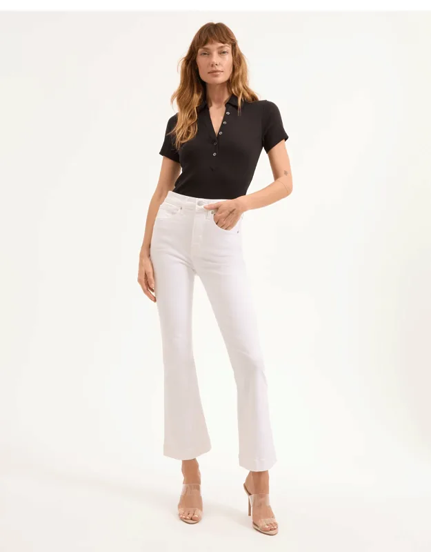 Carson Kick-flare Jean High-rise Fitted