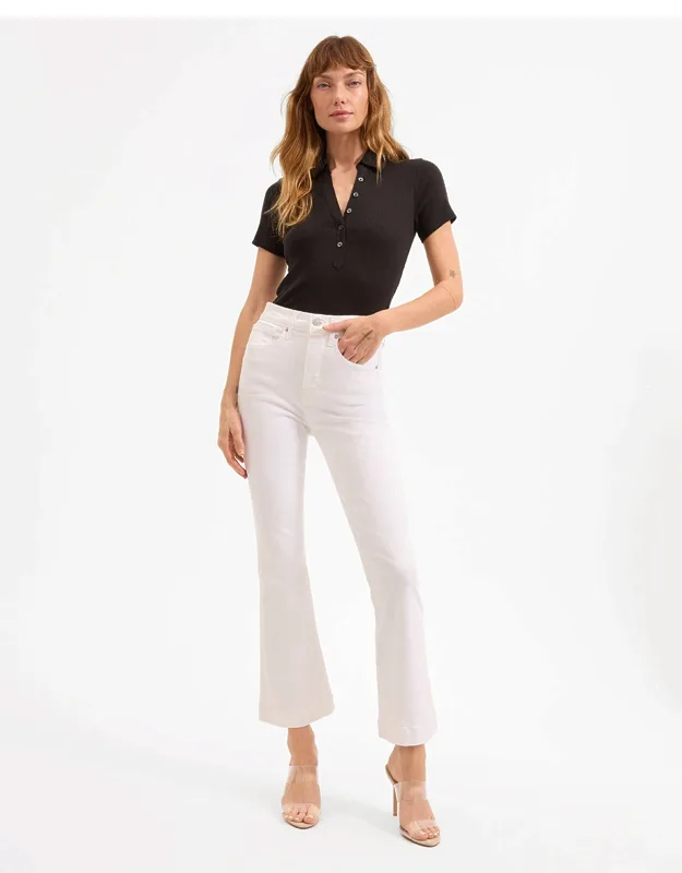 Carson Kick-flare Jean High-rise Fitted