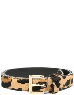 Leopard-panel Belt