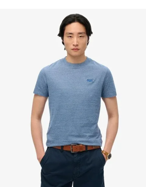 Superdry Organic Cotton Essential Logo T-shirt With Ribbed Crew Neckline And Embroidered Logo