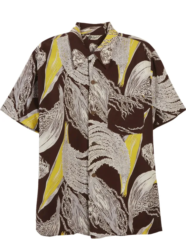 Floral Lauhala Hawaiian Shirt