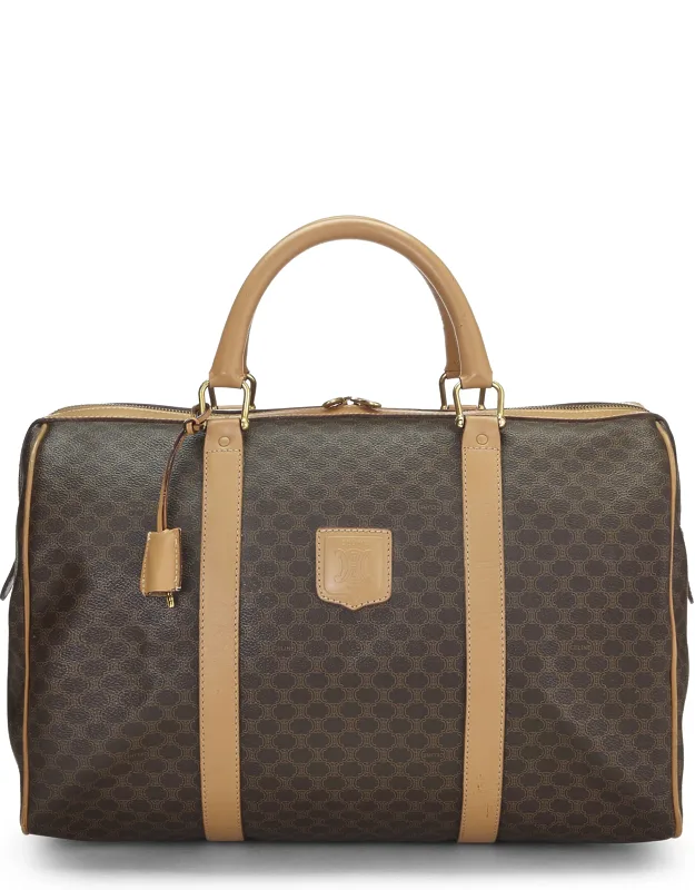Coated Canvas Macadam Boston Bag