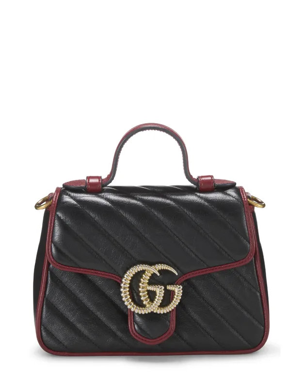 Torchon Gg Marmont Top Handle Bag Mini
