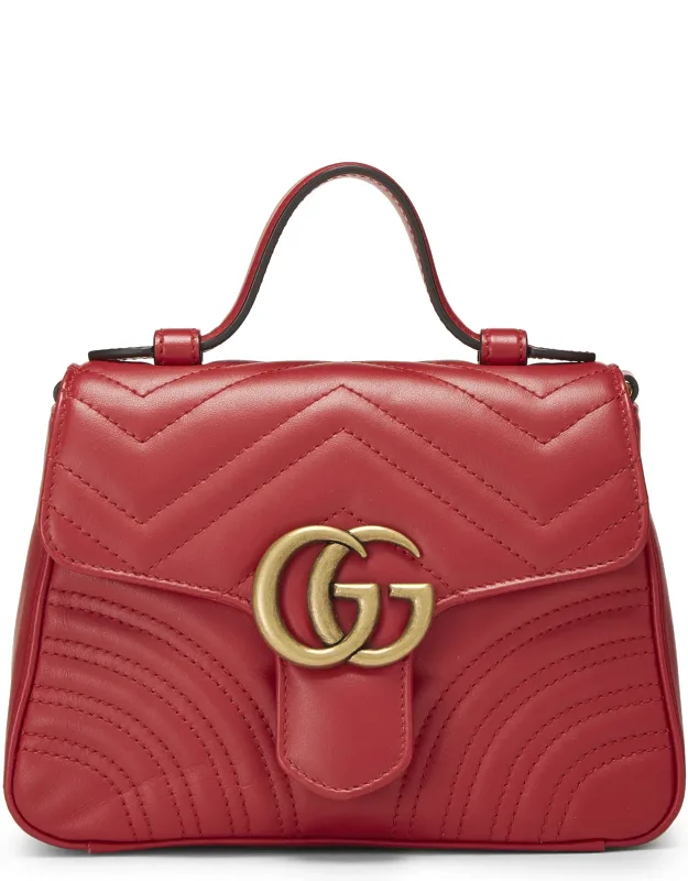 Leather Top Handle Bag Mini