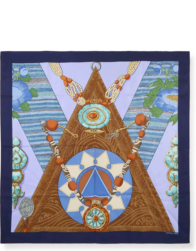 Tibet Ii Silk Scarf