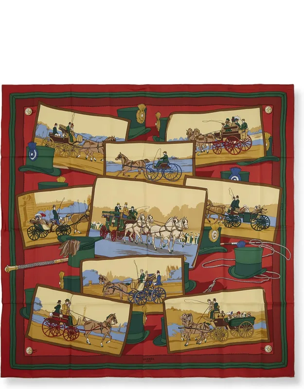 Attelages Silk Scarf