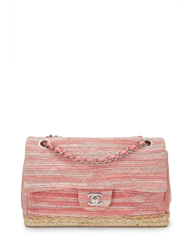 Raffia Espadrille Classic Flap Medium
