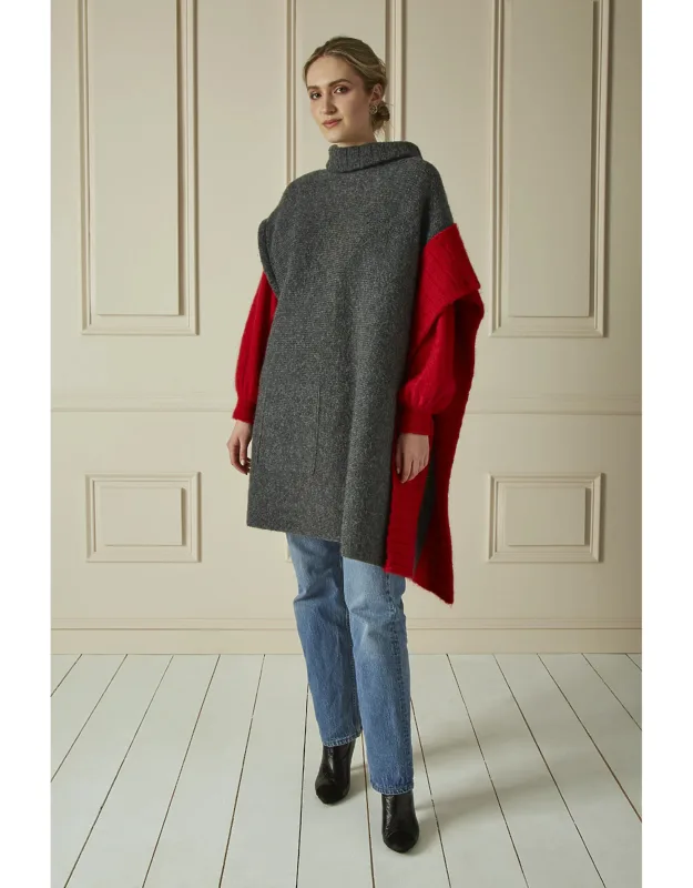 Mohair Blend Layered Sweater Dress Set