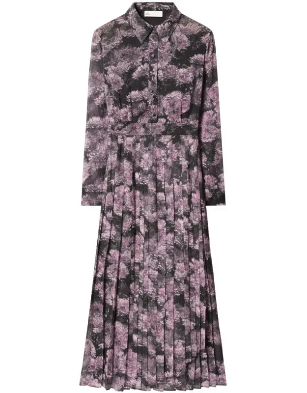 Printed Silk Maxi Dress