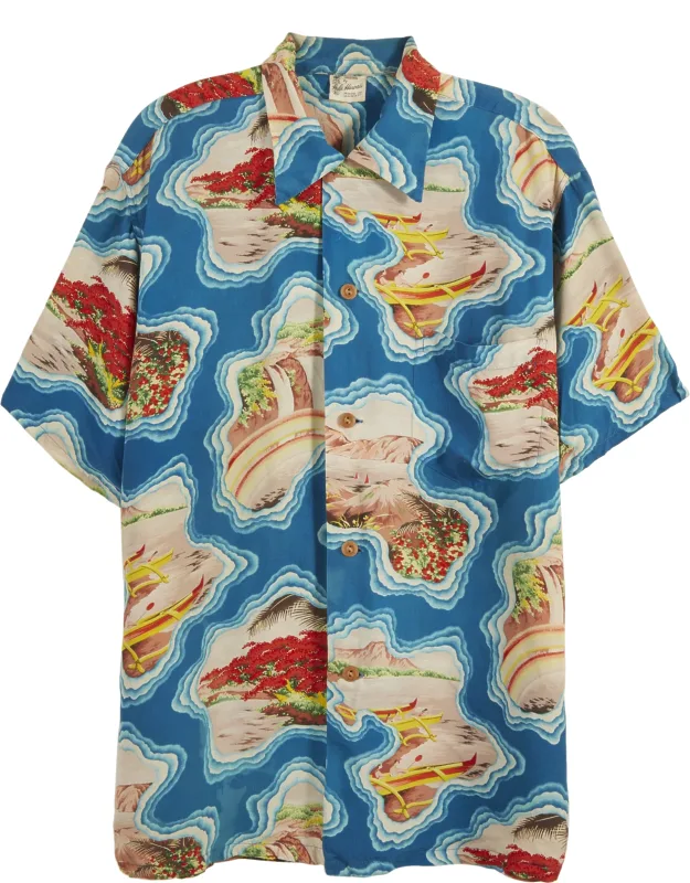 Hawaii Island Pattern Shirt