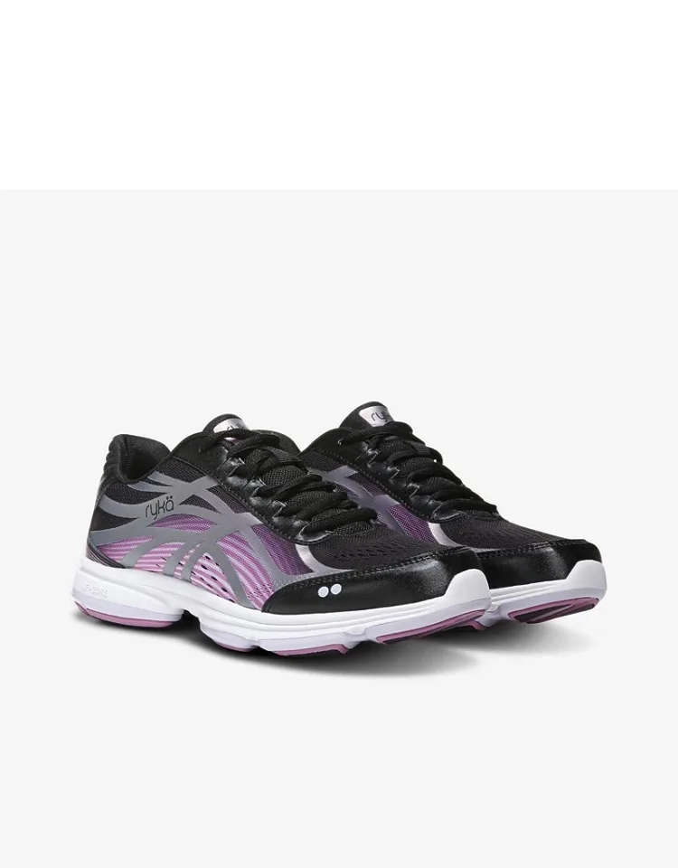 Ryka Devotion Plus 3 Walking Sneakers 8.5 W Lightweight - High-performance Fitness Walking, Re-zorb® Responsive Cushioning For Shock Absorption + Impact Protection.
