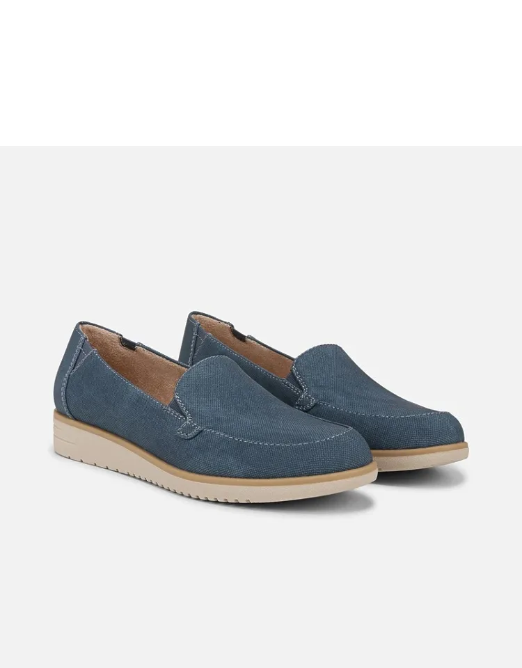 Idea Moc Loafer Wedges, Slip-ons, Round Toe