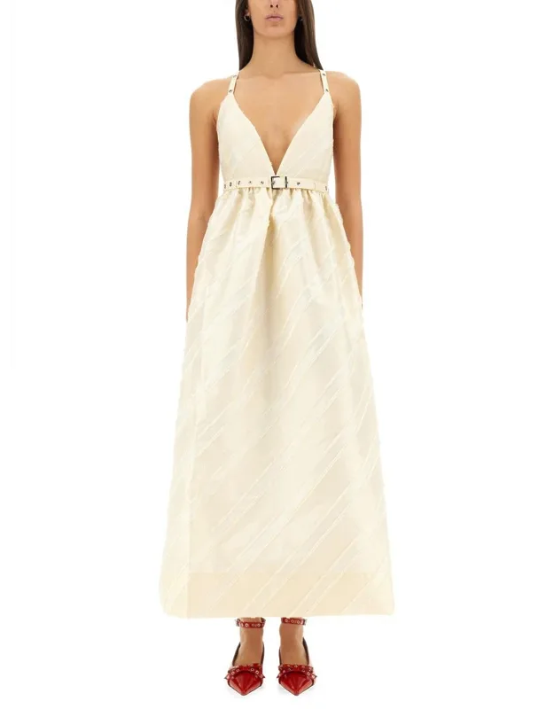 Ganni Taffeta Dress 100% Recycled Polyester