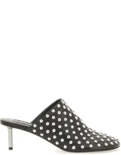 Nappa Leather Mules With Studs
