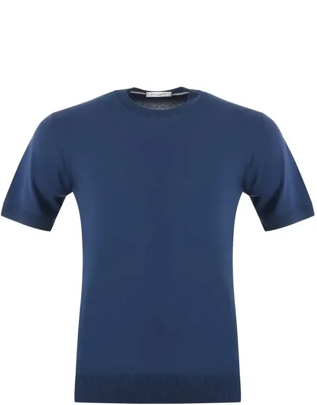 T-shirt And Polo With Ribbed Crew Neck And Short Sleeves
