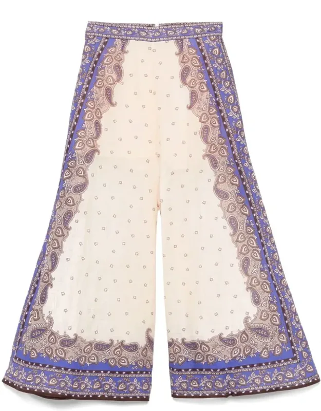 Maxine Wide Leg Printed Trousers