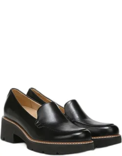 Naturalizer Cabaret Loafer Shoes, Synthetic Microfiber, 10.0m Slip-on Fit, Round Toe, Block Heels, Durable Lug Sole, All-day Comfort Feel