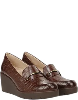 Achieve Wedge Shoes, Loafer Style, Slip-on Fit, Round Toe
